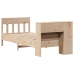 Cama con estantería sin colchón madera maciza de pino 75x190 cm