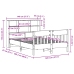 Estructura de cama sin colchón madera de pino blanca 140x200 cm