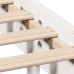 Estructura de cama sin colchón madera de pino blanca 140x200 cm