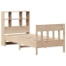 Estructura de cama sin colchón madera maciza de pino 90x200 cm