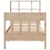 Estructura de cama sin colchón madera maciza de pino 90x200 cm