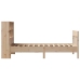 Estructura de cama sin colchón madera maciza de pino 90x200 cm