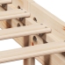 Estructura de cama sin colchón madera maciza de pino 90x200 cm