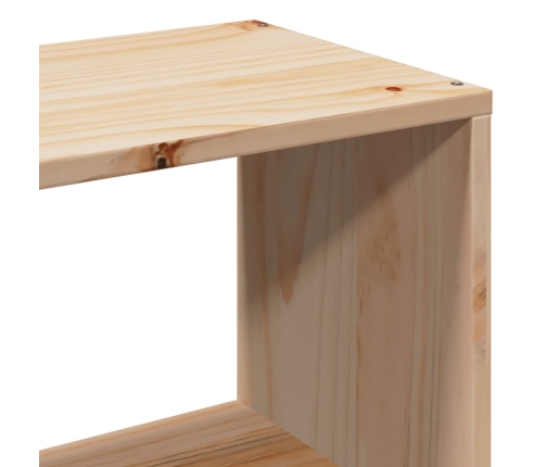 Estructura de cama sin colchón madera maciza de pino 90x200 cm
