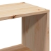 Estructura de cama sin colchón madera maciza de pino 90x200 cm