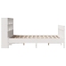 Estructura de cama sin colchón madera de pino blanca 140x190 cm