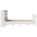 Estructura de cama sin colchón madera de pino blanco 135x190 cm