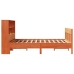 Estructura de cama sin colchón madera maciza marrón 135x190 cm