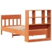 Estructura de cama sin colchón madera maciza marrón 75x190 cm