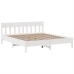 Cama sin colchón madera maciza de pino blanca 180x200 cm