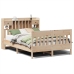 Estructura de cama sin colchón madera de pino blanco 150x200 cm