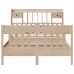 Estructura de cama sin colchón madera de pino blanco 150x200 cm