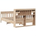 Estructura de cama sin colchón madera de pino blanco 150x200 cm