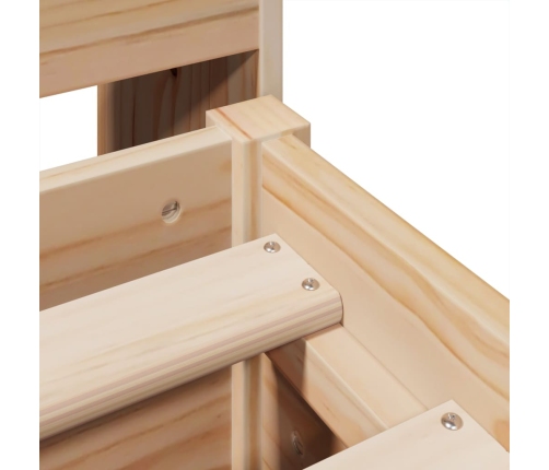 Estructura de cama sin colchón madera de pino blanco 150x200 cm
