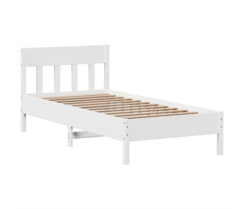 Estructura cama sin colchón madera maciza pino blanca 100x200cm