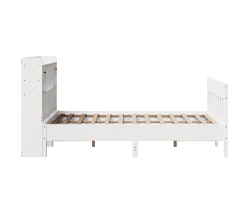 Estructura de cama sin colchón madera de pino blanco 135x190 cm