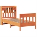 Estructura de cama sin colchón madera maciza marrón 90x190 cm