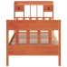Estructura de cama sin colchón madera maciza marrón 90x190 cm