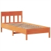 Estructura de cama sin colchón madera maciza marrón 90x190 cm