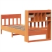 Estructura de cama sin colchón madera maciza marrón 90x190 cm