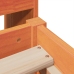 Estructura de cama sin colchón madera maciza marrón 90x190 cm