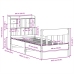 Estructura de cama sin colchón madera maciza marrón 90x190 cm