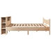 Estructura de cama sin colchón madera maciza de pino 200x200 cm