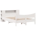 Estructura de cama sin colchón madera de pino blanca 120x200 cm