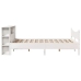 Estructura de cama sin colchón madera de pino blanca 120x200 cm