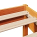 Cama sin colchón madera maciza de pino marrón cera 120x200 cm