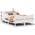 Estructura de cama sin colchón madera de pino blanca 140x190 cm