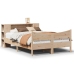 Estructura de cama sin colchón madera maciza de pino 135x190 cm