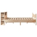 Estructura de cama sin colchón madera maciza de pino 135x190 cm