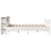 Estructura de cama sin colchón madera de pino blanco 135x190 cm