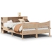 Estructura de cama sin colchón madera maciza de pino 120x190 cm