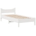 Estructura cama sin colchón madera maciza pino blanca 100x200cm