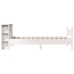 Estructura cama sin colchón madera maciza pino blanca 100x200cm