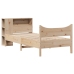 Estructura de cama sin colchón madera maciza de pino 90x200 cm