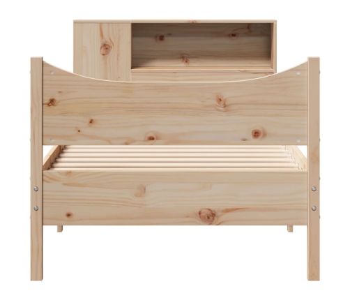 Estructura de cama sin colchón madera maciza de pino 90x200 cm