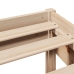 Estructura de cama sin colchón madera maciza de pino 90x200 cm