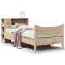 Estructura de cama sin colchón madera maciza de pino 90x190 cm