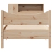 Estructura de cama sin colchón madera maciza de pino 90x190 cm