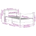 Estructura de cama sin colchón madera maciza blanca 90x190 cm