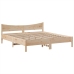 Estructura de cama sin colchón madera maciza de pino 200x200 cm
