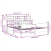 Estructura de cama sin colchón madera maciza de pino 200x200 cm