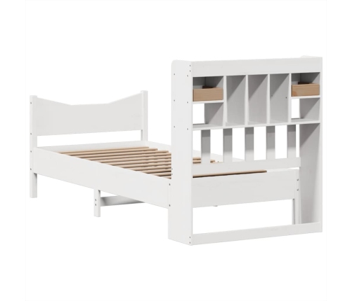 Estructura cama sin colchón madera maciza pino blanca 100x200cm