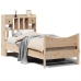 Estructura de cama sin colchón madera maciza de pino 90x200 cm