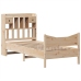 Estructura de cama sin colchón madera maciza de pino 90x200 cm