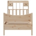 Estructura de cama sin colchón madera maciza de pino 90x200 cm