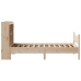 Estructura de cama sin colchón madera maciza de pino 90x200 cm